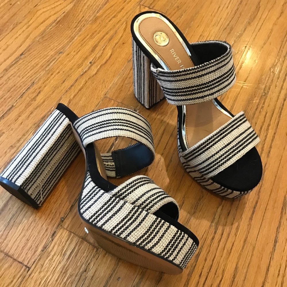 River Island Block Heel Platforms